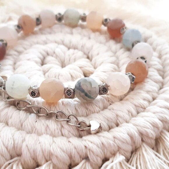 2/70🐞NWT Unique Boho Artisan handcrafted gemstones amazonite handmade Bracelet - Picture 9 of 16